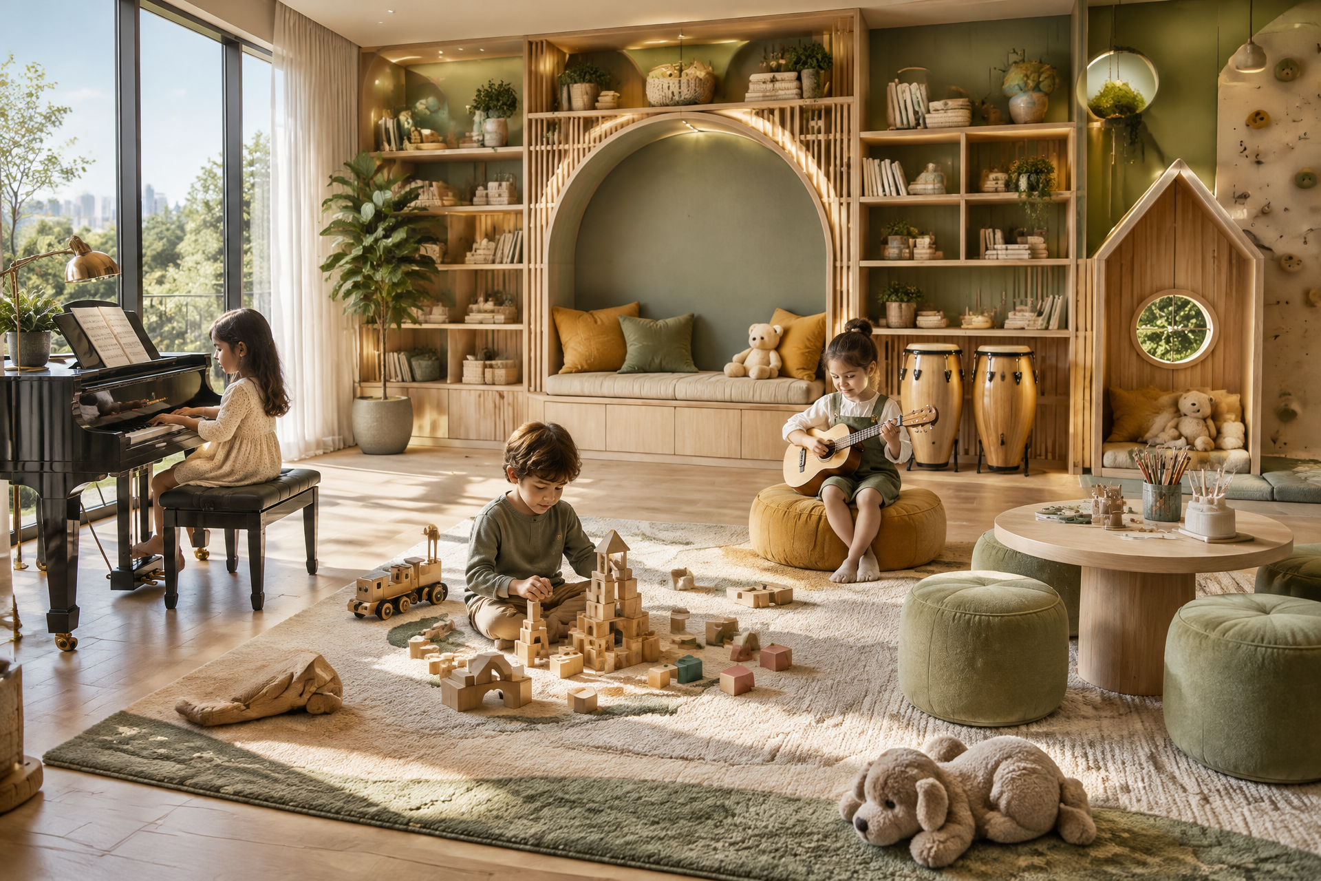 Music and Kids’ Discovery Games Rooms